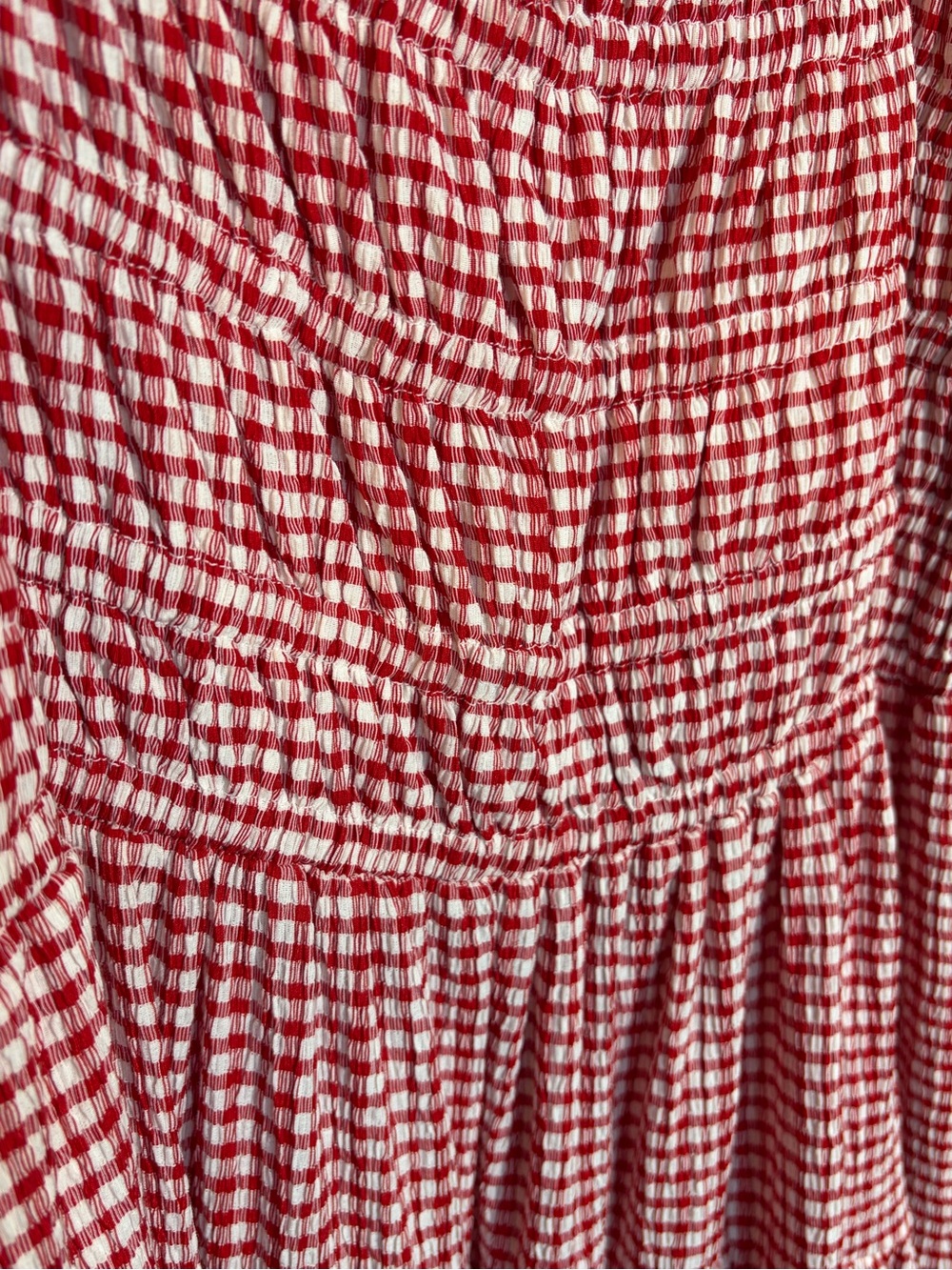 Eloquii Red and White Gingham Maxi Dress - Picture 6 of 12